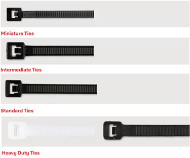 Standard kabelbindere